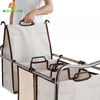 Standing Hotel Service Cart Retractable Laundry Storage Trolley With Wheels 