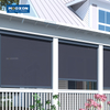 Outdoor Blinds External Curtain Screens Motorized Privacy Track Waterproof Automatically Rebound Zip Screen