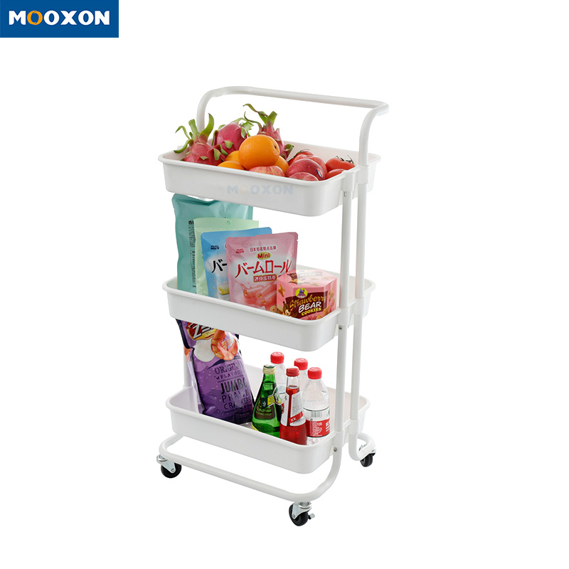 Commercial Kitchen Furniture 3 Tier storage holderIn Hand Cart Trolley