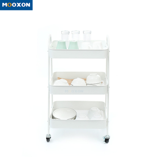 Contracted Kitchen Organizer Four-Wheel In Hand Cart Trolley Home Storage 