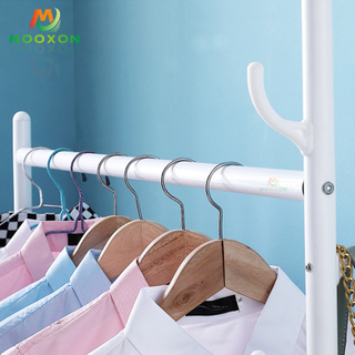 Fashion Store Garment Hanging Display Clothes Rack With Wheels 