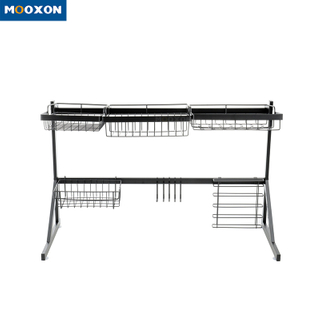 Stainless Steel Kitchen Storage Over Sink Shelf Plate Drainer Rack , MX-A04