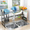 79cm Stainless Steel Kitchen Storage Organizer Over Sink Dish Drying Drainer Plate Rack