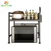 Retractable Metal Organizer Oven Stand Kitchen Accessories Microwave Shelf