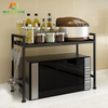 Adjustable Storage Organizer Metal Spice Stand Kitchen Accessories Microwave Oven Rack